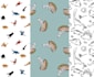 seamless patterns design vector camouflage floral kids textile printing twill100