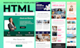 design responsive html email template and newsletter, email design