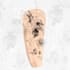 create a modern minimal realistic tattoo design