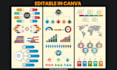 design infographics, flowcharts and diagrams editable in canva