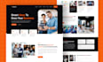 do responsive website landing page UI UX design in figma