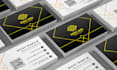 do unique business card design with qr code