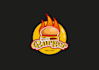 design burger logo, pizza, restaurant