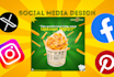 design premium fast food posters, menus and banners