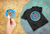 create custom sticker, label, badge, patch design