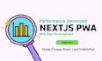 develop pwa app using next js, tailwind CSS, and typescript