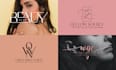 do luxury cosmetics makeup beauty salon spa logo design