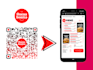 design a menu for your restaurant with qr code