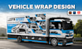 design vehicle wrap, van, truck, car, pickup, trailers,  boat