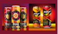design premium energy drink, beer, soda can label