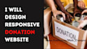 create charity ngo non profit donation website donation landing page ngo website