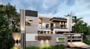 render 3d home exterior elevation interior house walkthrough