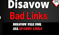remove spammy backlinks, disavow toxic links, reduce spam score SEO