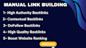 provide high da authority link building service for top ranking