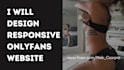 create responsive onlyfans website, onlyfans landing page design