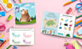 design educational children book, write kids story, illustration, canva graphics