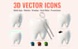 create custom 3d vector icons, UI elements, scalable ai, eps, svg