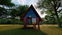 design tiny,small houses,cottage,cabana home 3d rendering