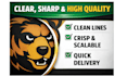 manually vectorize logo and redraw image in high quality