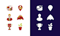 design unique icon and illustrations