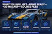 design creative racing vehicle wrap and itasha car wrap livery