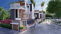 develop 3d sketchup models and ultramodern rendering of exterior villa