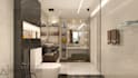 design bathroom 2d floor plan and 3d realistic render