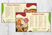do restaurant men, TV menu, digital menu flyer, brochure