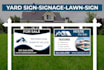design real estate yard sign lawn sign bandit sign signboard  signage