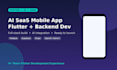 create ai saas mobile app in flutter with backend