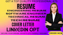 write software engineering, software developer, it, tech resume and cover
