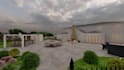 do backyard landscape design, patio, pool, and garden