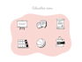 design custom vector hand drawn icon set