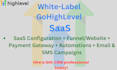 white label your saas on gohighlevel, snapshot setup
