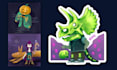 create a scary halloween illustration