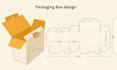 design packaging box, product box, mailer box, subscription box of 3d mockup