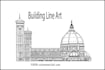 draw details building line art illustration and sketch