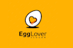 design creative egg logo with express delivery