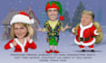 create a christmas themed cartoon caricature