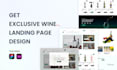 professional UI UX landing page and web template design