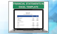 provide a financial statement template in excel