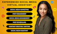 be your creative virtual assistant personal assistant social media manager