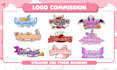 design cute vtuber logo for your vtuber twitch streamer