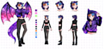 draw a character sheet reference for your oc