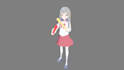 3d model a cute anime girl in blender for games and animations