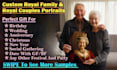 make custom renaissance royal family, royal couple portrait for christmas gift