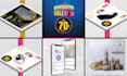 create social media post designs, facebook instagram linkedin carousel ad