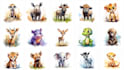 do watercolor style clipart illustration using midjourney ai