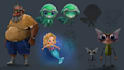 draw character game concept art