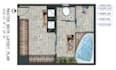 do interior kitchen and bathroom 2d drawing and 3d render
